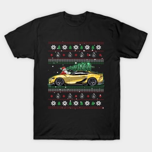 Christmas Ugly Toyota Supra A90! Best Car Guy Present T-Shirt